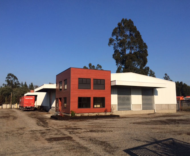 Nave de carga en Transportes Frontera, Temuco